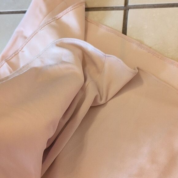 NWT Dessy Collection Off-Shoulder Light Pink Maxi Dress 3012 Cross Back Size 10 - Picture 8 of 15